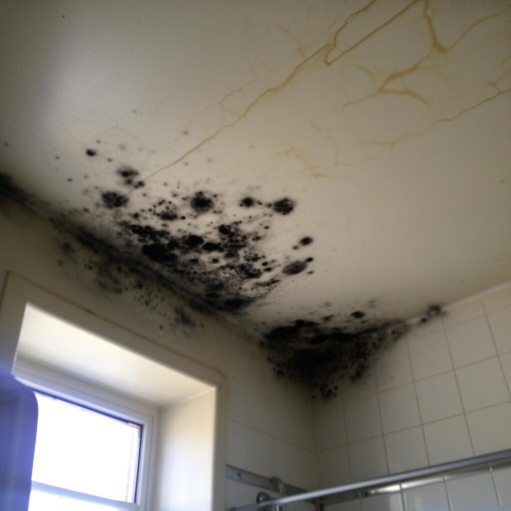 Schimmel an der Badezimmerdecke