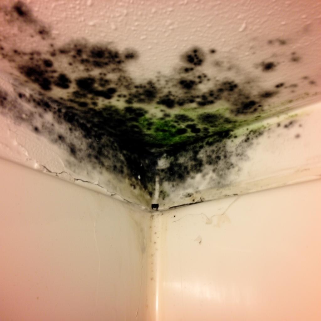 Schimmel an der Badezimmerdecke