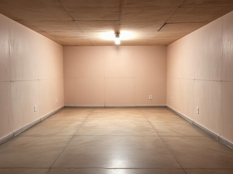 Leerer Kellerraum nach professioneller Entrümpelung