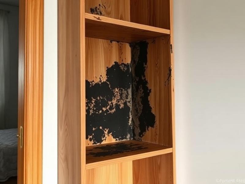 Schimmel hinter Möbeln