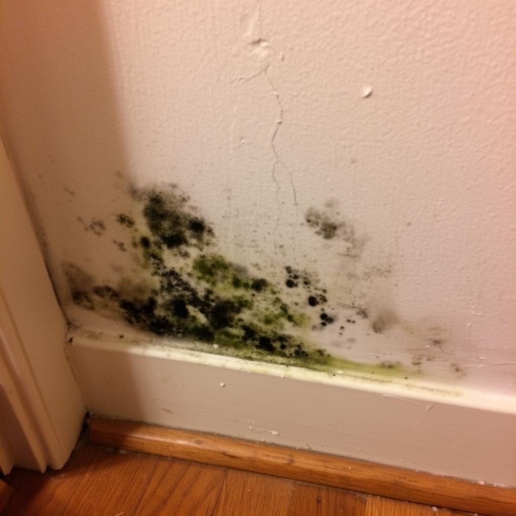 Schimmel hinter Möbeln