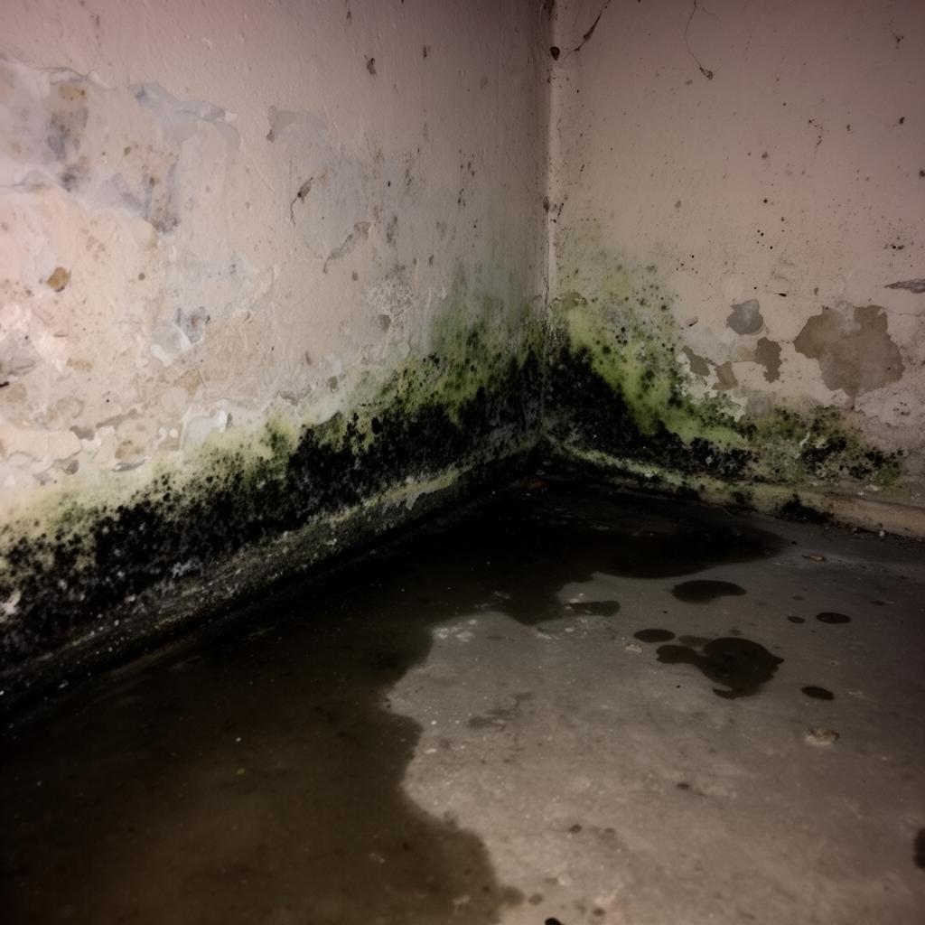 Schimmel in Kellerecken