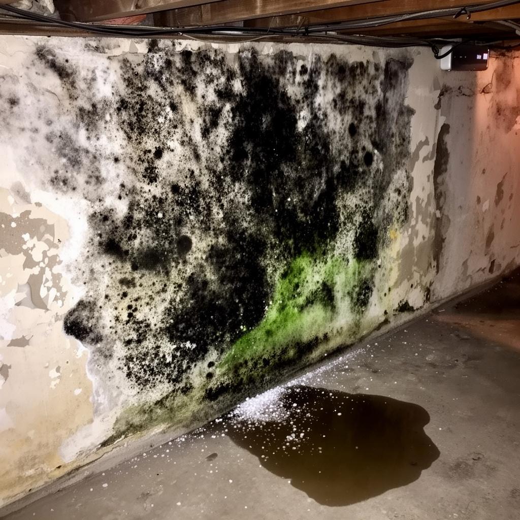 Schwerer Schimmelbefall im Keller