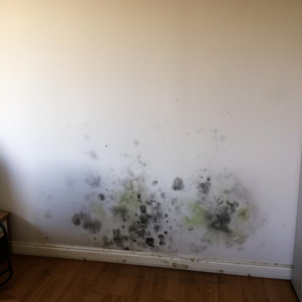 Schimmel hinter Möbeln