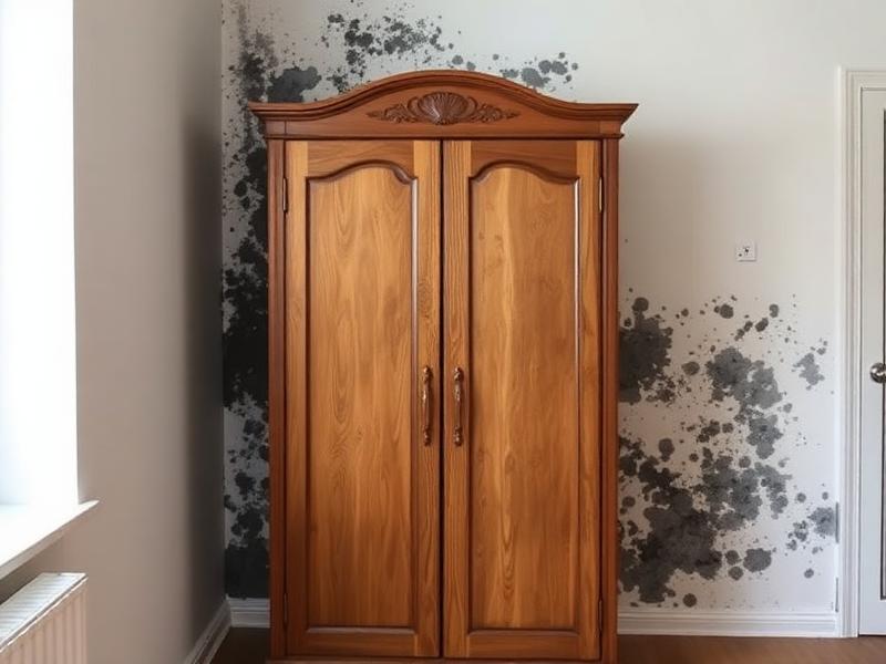 Schimmel hinter Möbeln erkennen