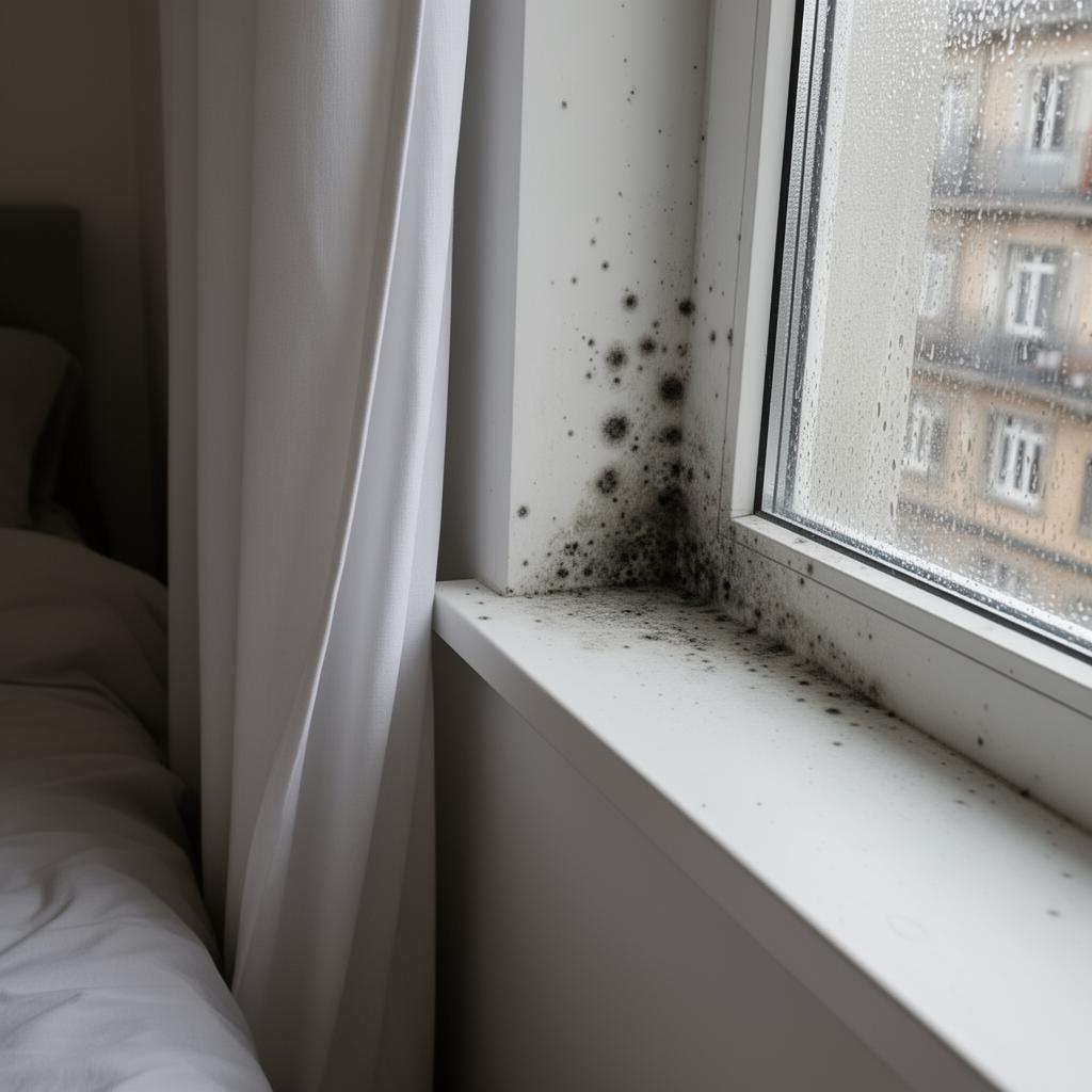 Schimmel an Fensterrahmen