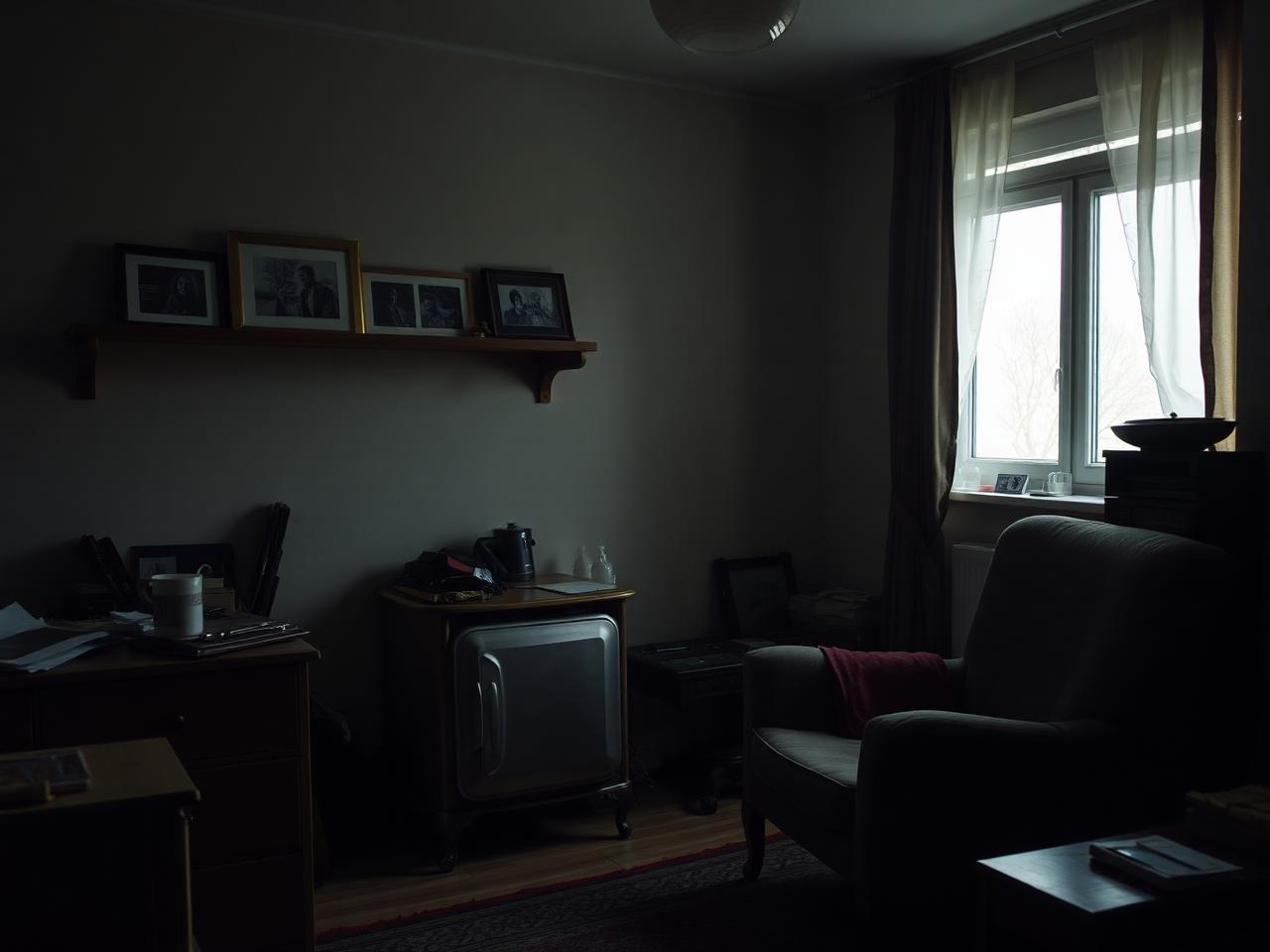 Ruhige Wohnung eines verstorbenen Angehörigen