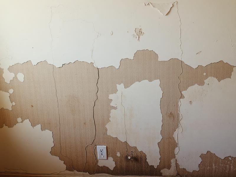 Wasserschaden mit beginnender Schimmelbildung in Wohnung