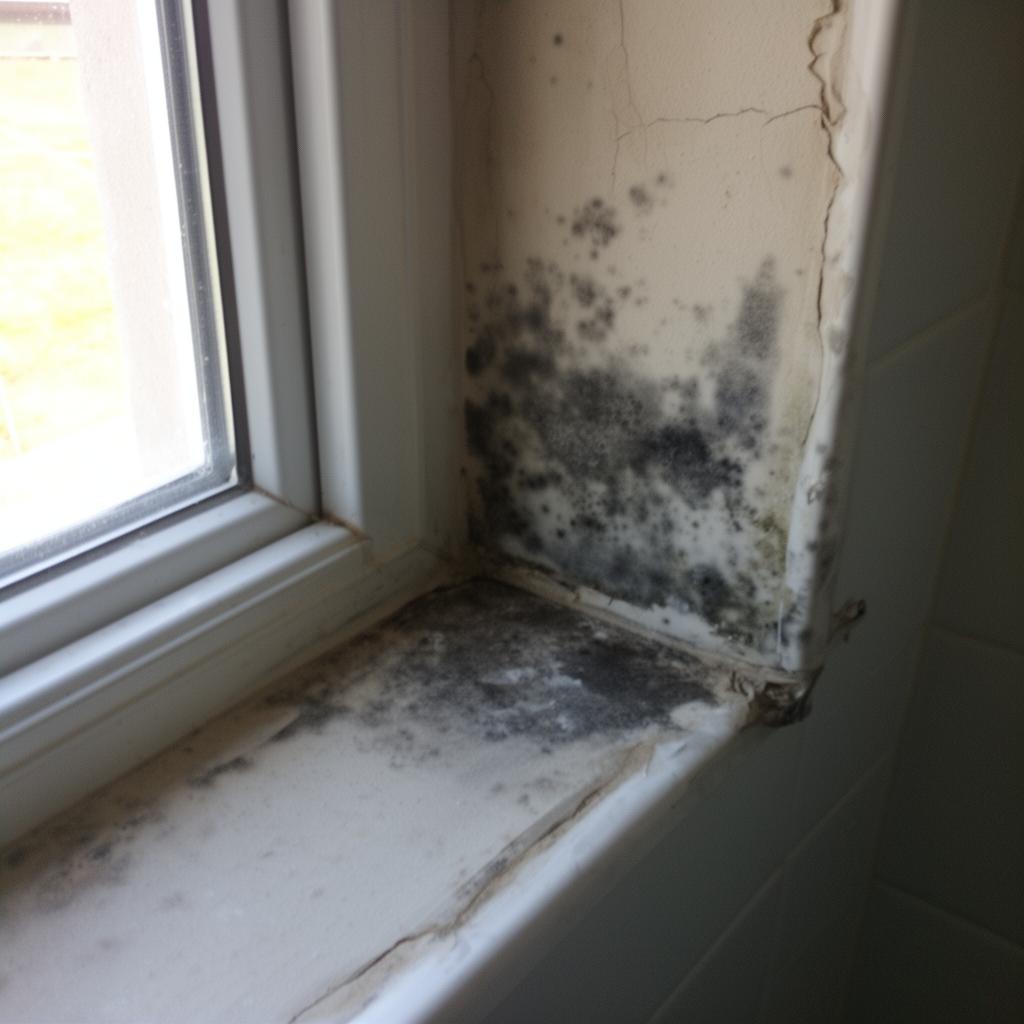 Schimmel an der Fensterlaibung