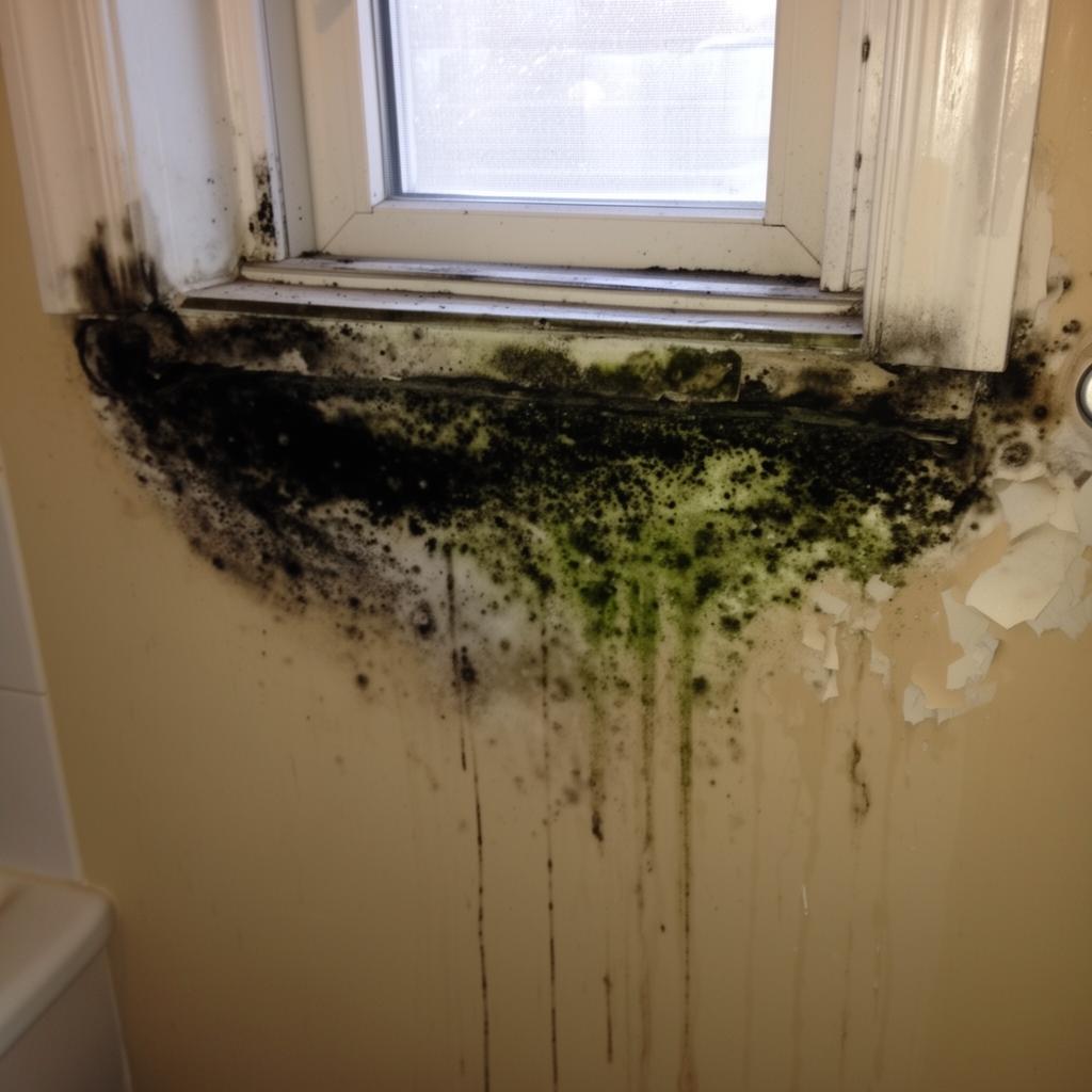 Schimmel am Badezimmerfenster